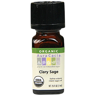 Clary Sage Organic Essential Oil 0.25 Ounces