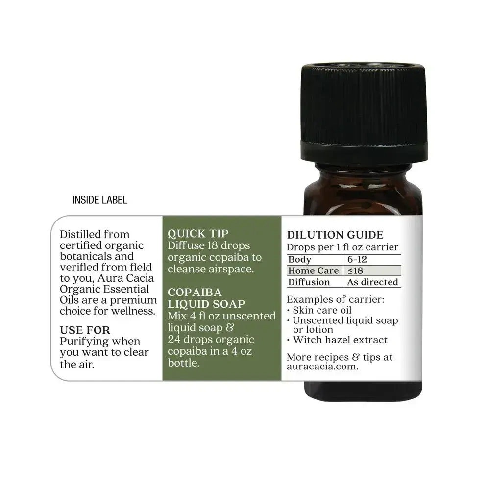 Product image for Copaiba Organic Essential Oil.