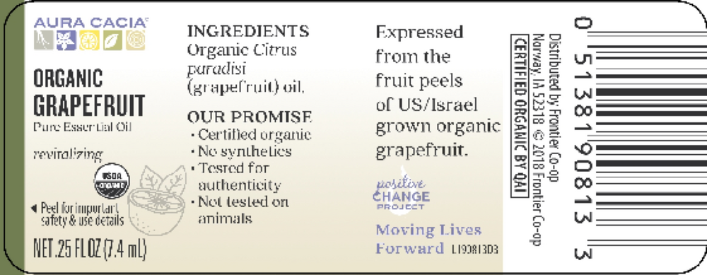Product image for Grapefruit Organic Essential Oil.