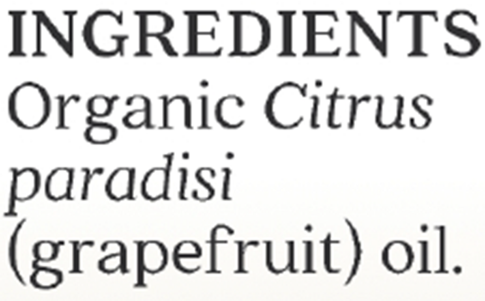 Product image for Grapefruit Organic Essential Oil.
