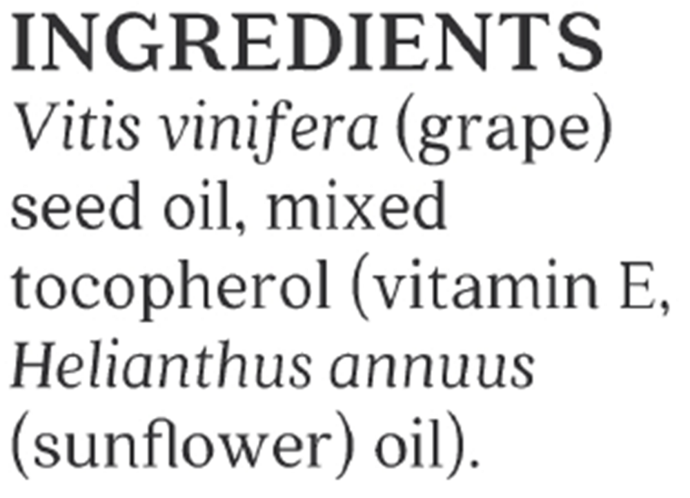 Product image for Grapeseed Skin Care Oil.