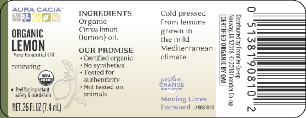 Product image for Lemon Organic Essential Oil.