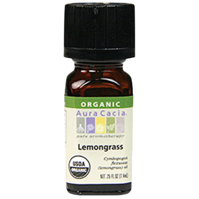 Lemongrass Organic Essential Oil 0.25 Ounces