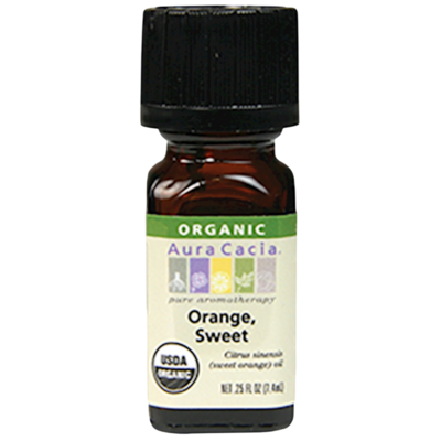 Orange, Sweet Organic Ess Oil 0.25 Ounces