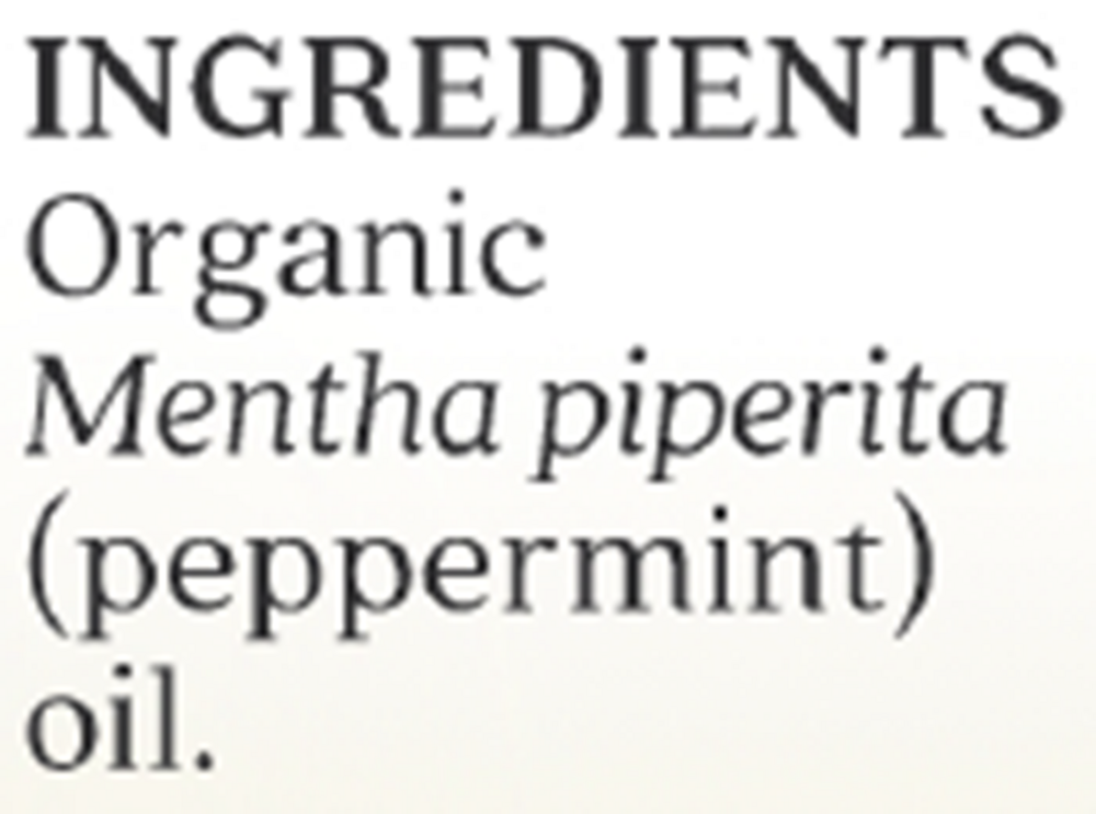 Product image for Peppermint Organic Essential Oil.