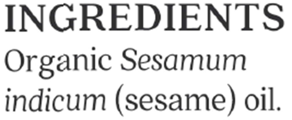 Product image for Sesame Organic Skn Care Oil.