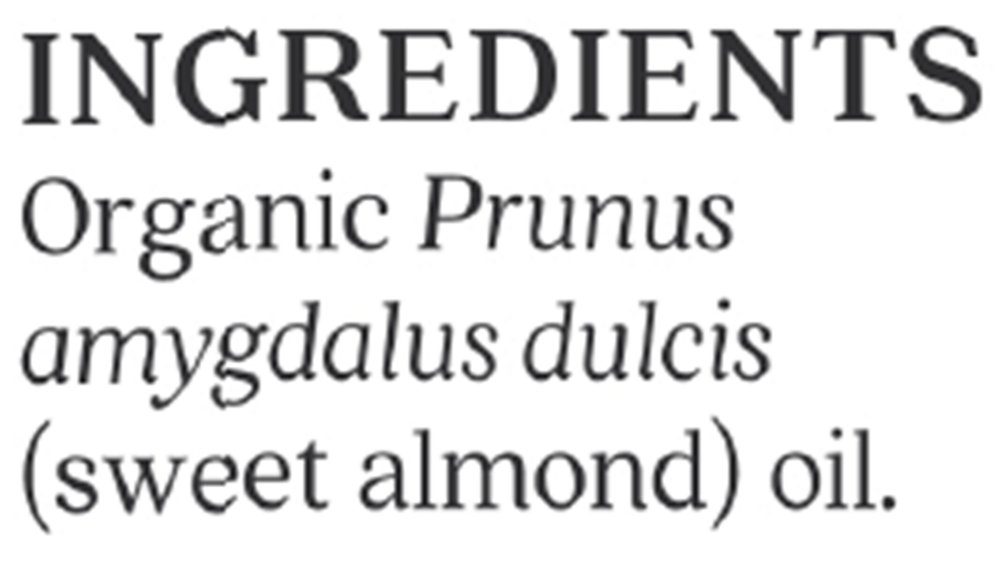 Product image for Sweet Almond Organic Skin Care Oil.