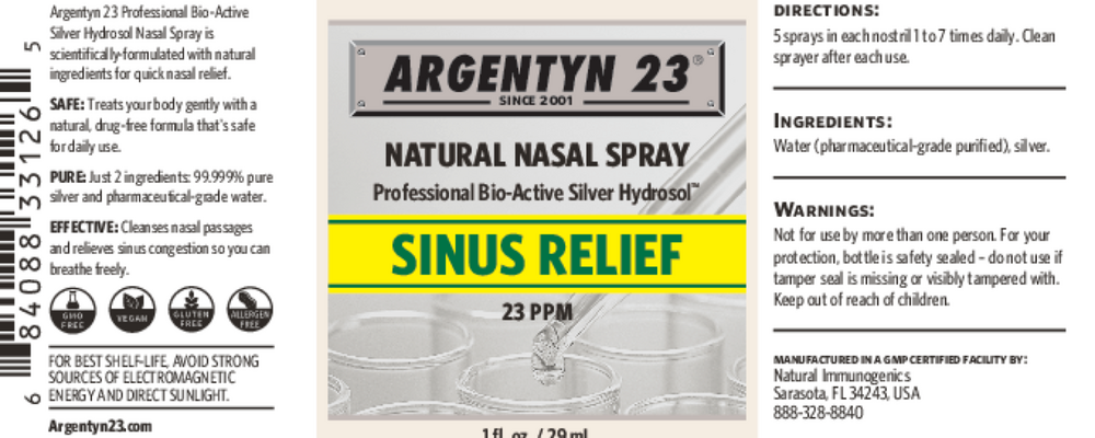 Product image for Argentyn 23 Natural Nasal Spray.