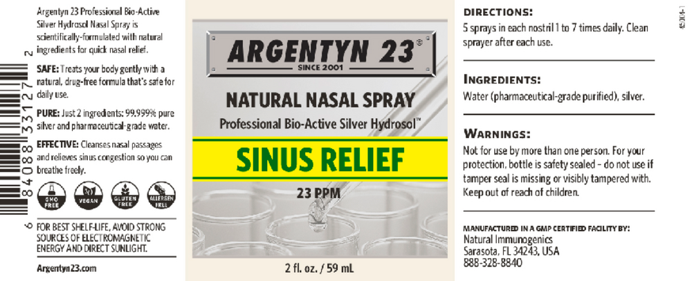 Product image for Argentyn 23 Natural Nasal Spray.