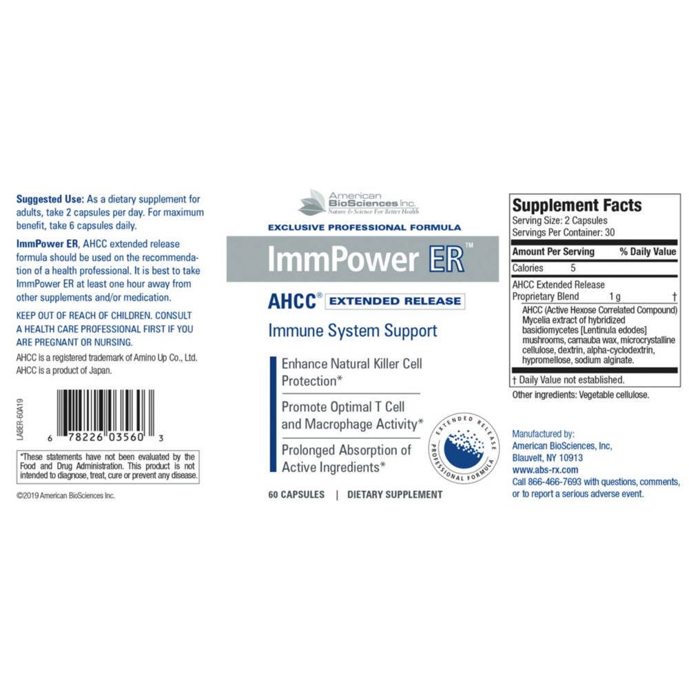 Product image for ImmPower ER AHCC.
