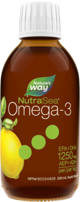 NutraSea Omega-3 Lemon 200ml 200 Milliliters