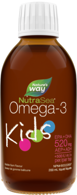 NutraSea Kids Omega-3 Bubble Gum 200ml 200 Milliliters