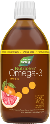 NutraSea+D Omega-3 GrapeFruit-Tangerine 500ml