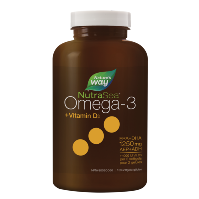 NutraSea+D Omega-3 Liquidgels 150 Softgels