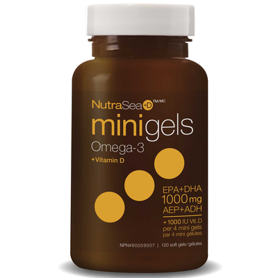 NutraSea+D Omega-3 Mini Gels, Fresh Mint product image