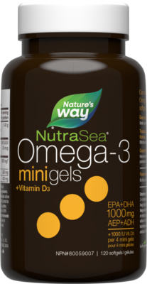 NutraSea+D Omega-3 Minigels Fresh Mint 120 softgels