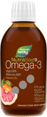 Product image for NutraSea HP+D Omega-3 Grapefruit-Tangerine 200ml (200 Milliliters).