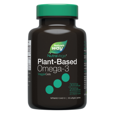 NutraVege™Omega-3 Plant Liquid Gels 30 Softgels