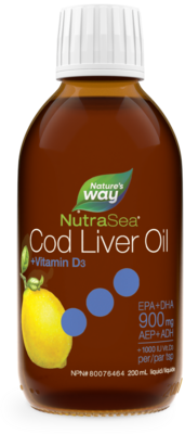 NutraSea Cod Liver Oil Lemon 200ml
