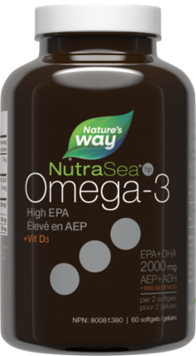 NutraSea HP+D Omega-3 Fresh Mint 60ct Softgels product image