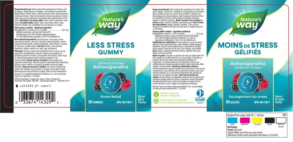Product image for Less Stress Gummy.