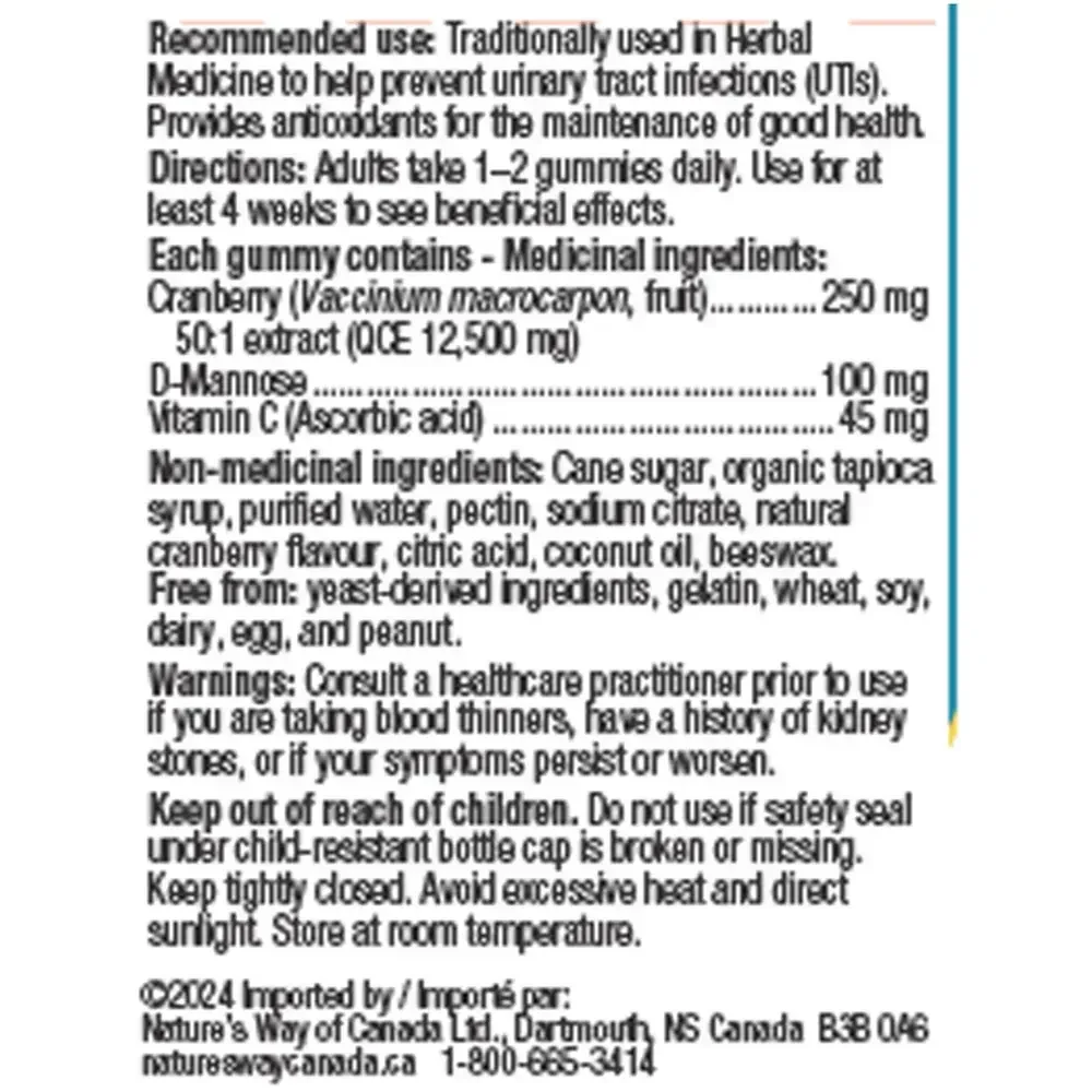 Product image for CranRx Gummies, Cranberry.