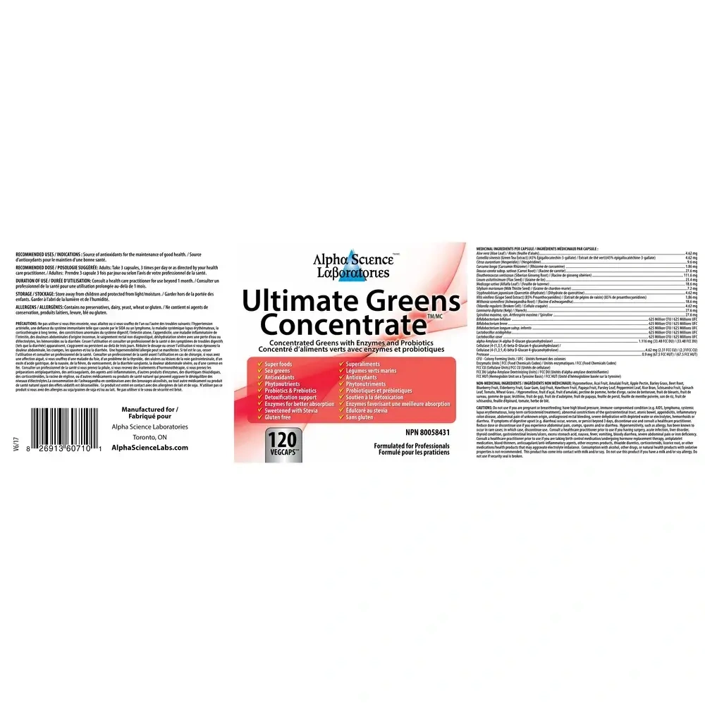 Product image for Ultimate Greens Concentrate™.