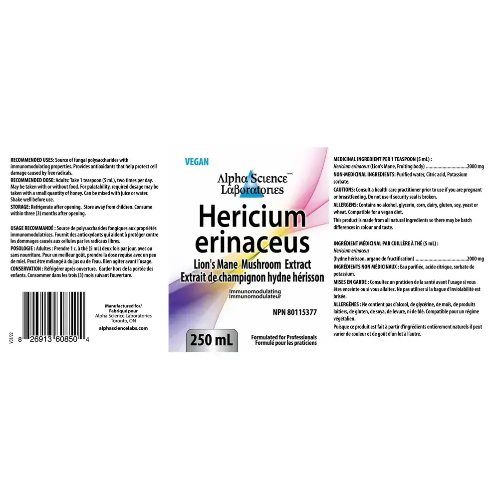 Product image for Lion's Mane Mushroom Extract.