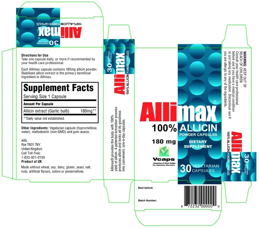 Product image for Allimax Capsules.