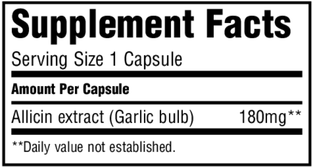 Product image for Allimax Capsules.