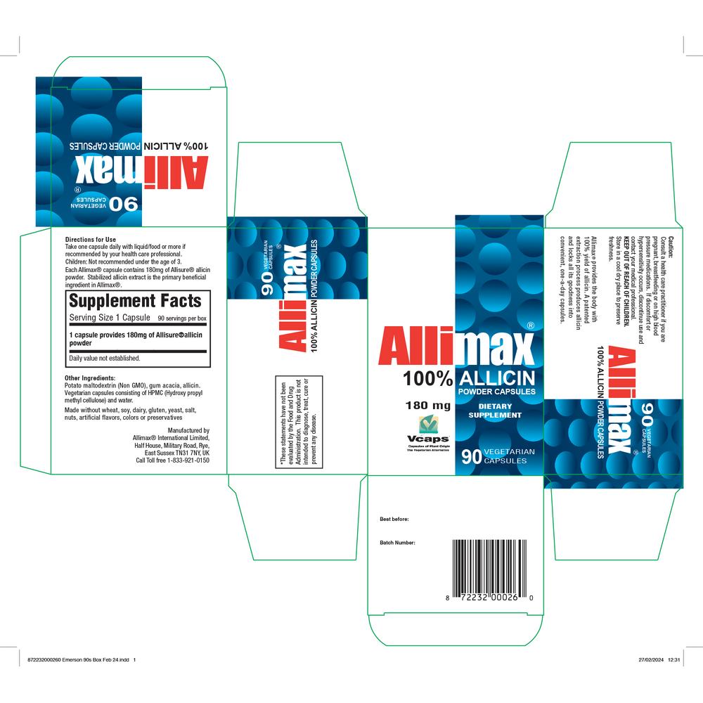 Product image for Allimax Capsules.