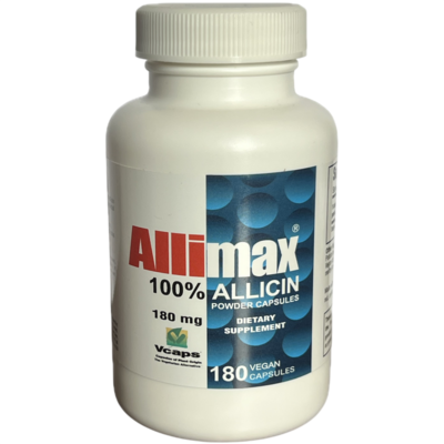 Allimax 100% Allicin 180mg 180 capsules