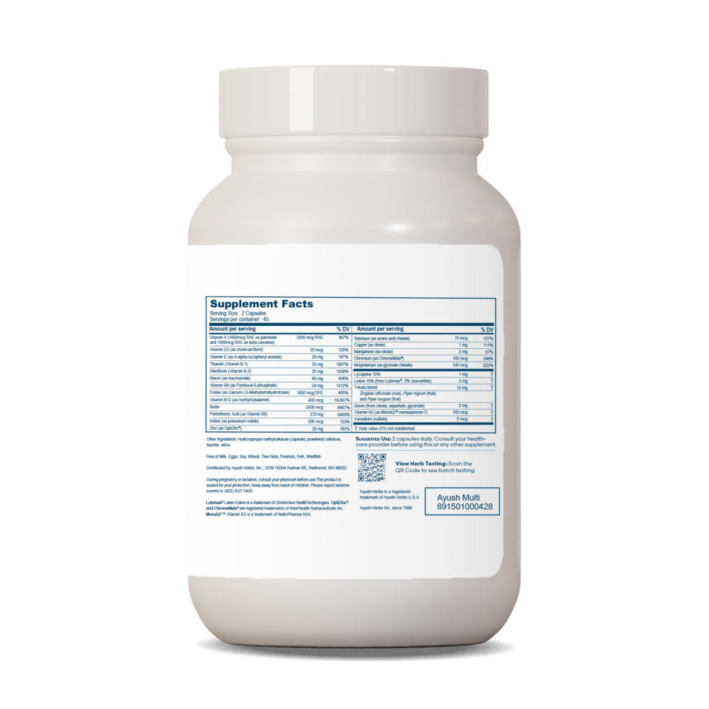 Product image for Ayush Multi.