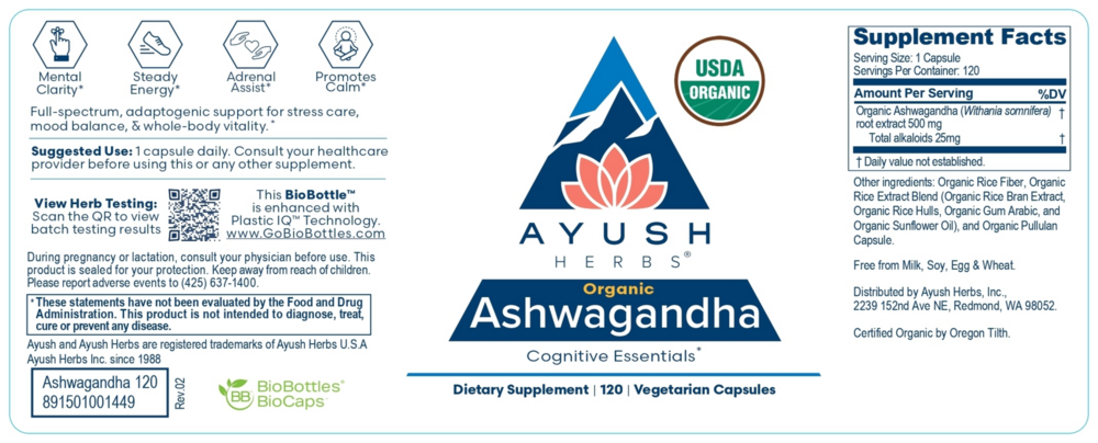 Product image for Ashwagandha.