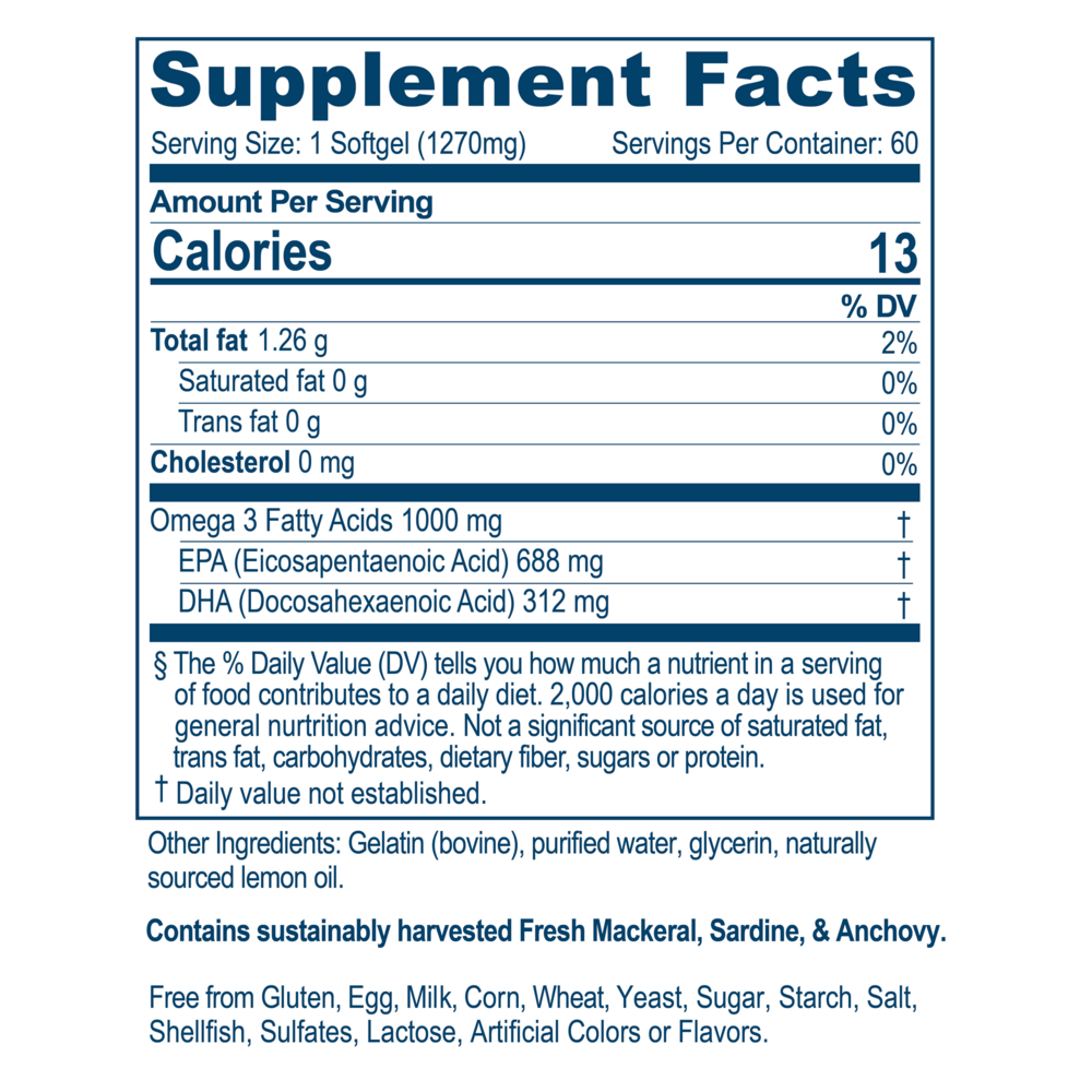 Product image for High Omega-3™ Fish Oil.