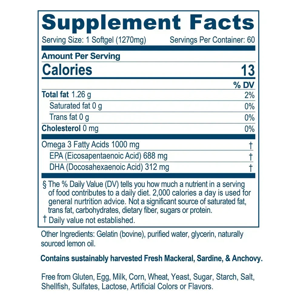 Product image for High Omega-3™ Fish Oil.