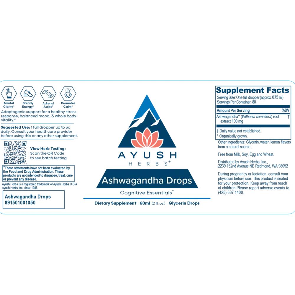 Product image for Adult Ashwagandha Drops.