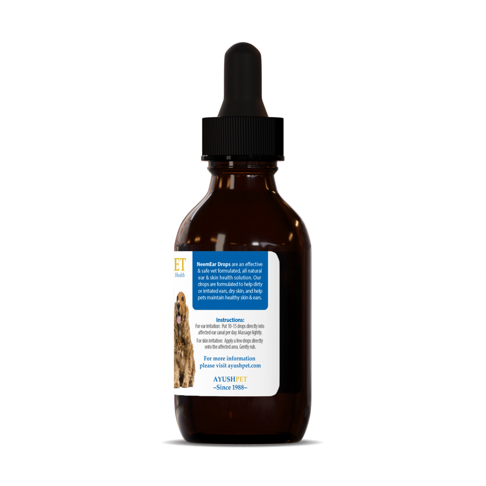 Product image for Pet Neem Ear &amp; Skin Topical Drops.