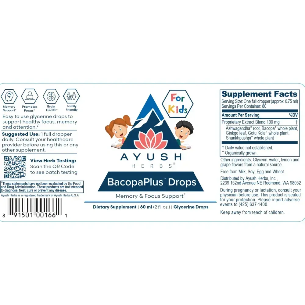 Product image for BacopaPlus™ Kids Drops.