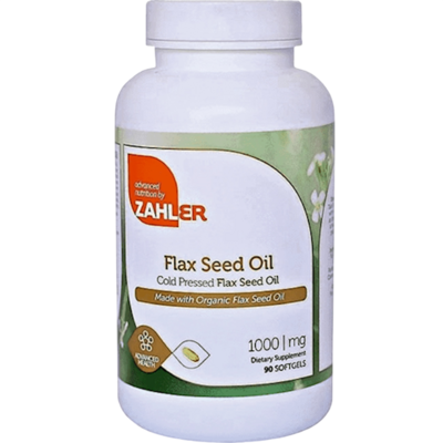 Flax Seed Oil 1000mg - Organic 90 Softgel Capsules