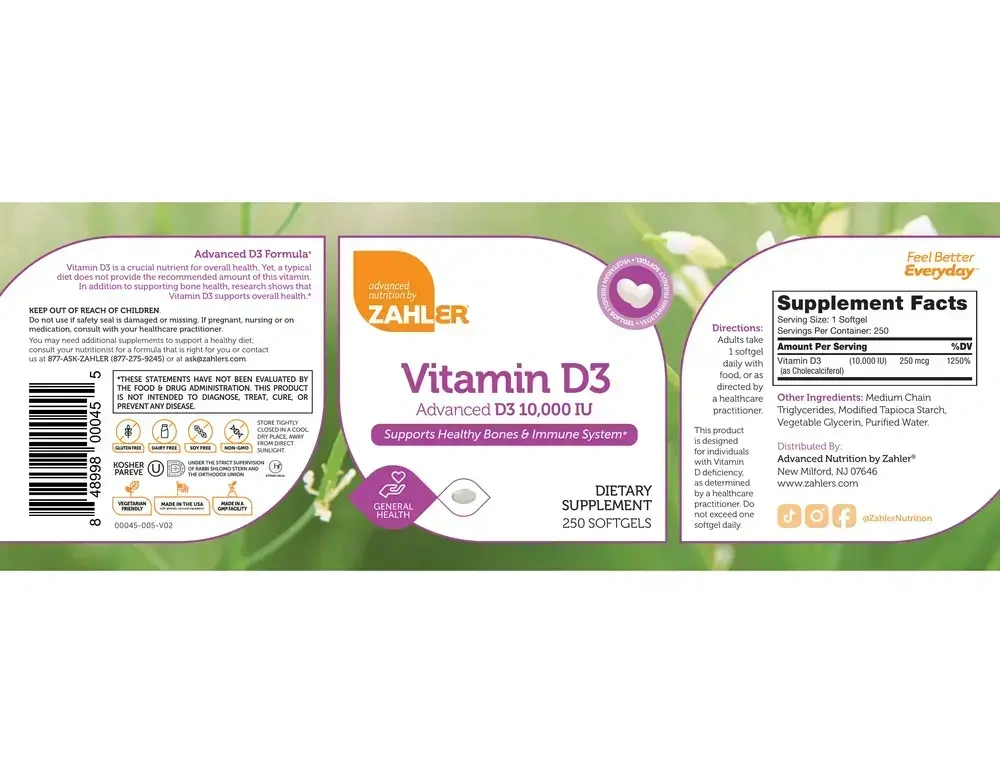 Product image for Vitamin D3 1000IU.