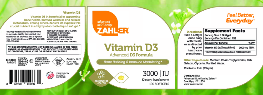 Product image for Vitamin D3 3000IU.