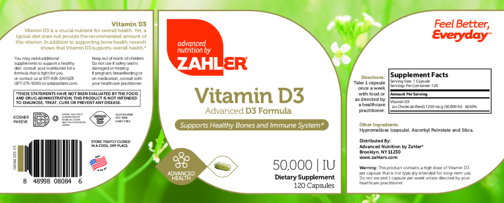 Product image for Vitamin D3 50,000IU.