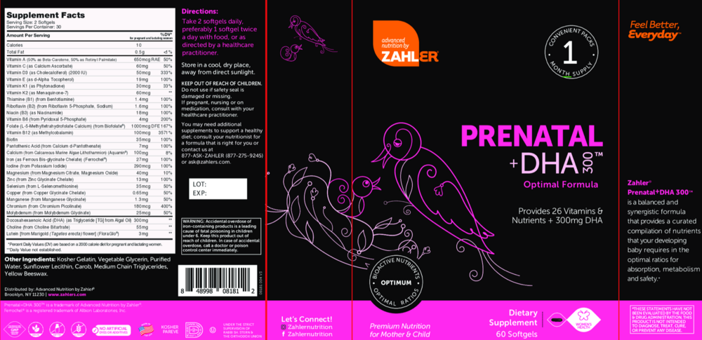 Product image for Prenatal +DHA 300™.