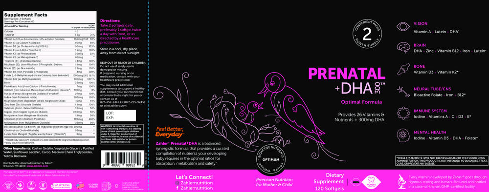 Product image for Prenatal +DHA 300™.