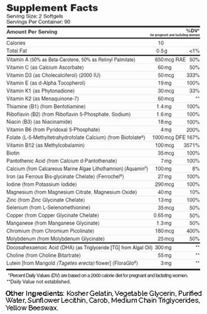 Product image for Prenatal +DHA 300™.