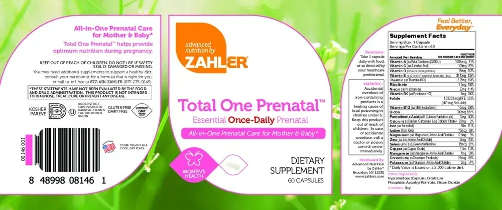 Product image for Total One Prenatal.