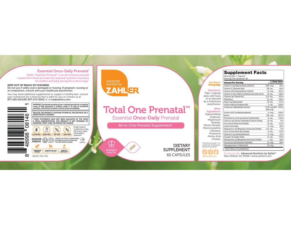 Product image for Total One Prenatal.