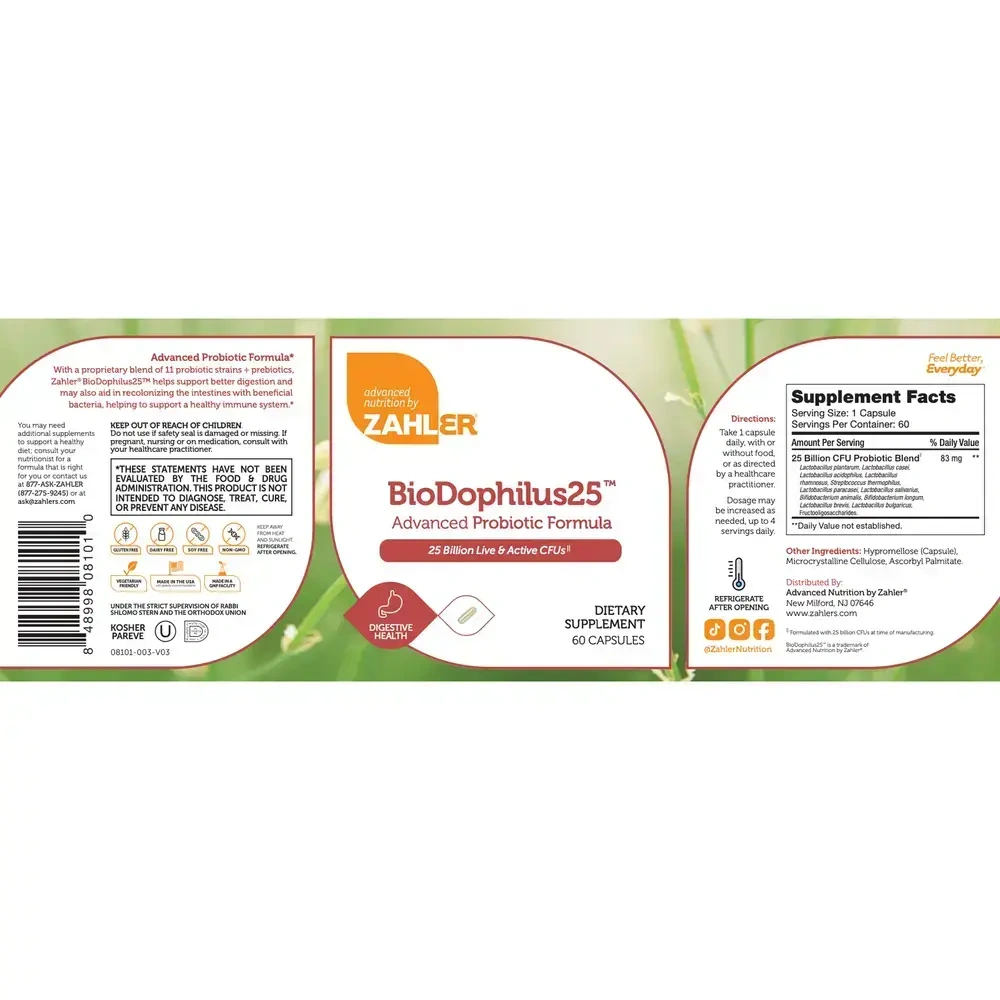 Product image for BioDophilus 25B.