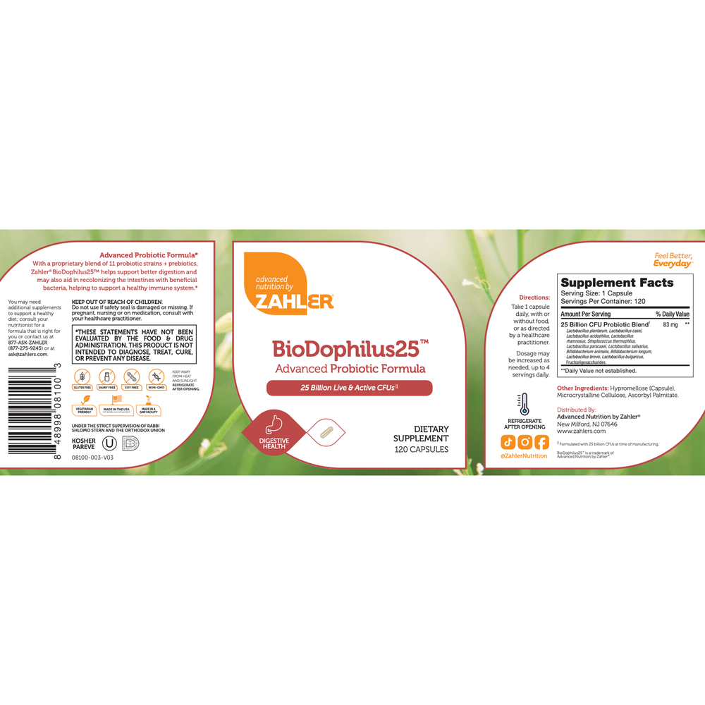 Product image for BioDophilus 25B.